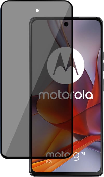 Privé Screenprotector geschikt voor Motorola Moto G75 5G Screenprotector - Privacy Beschermglas - Privacy Proteqt+