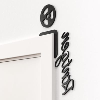 Deur Frame Bord - Praktijk Signering - Ruimte Markering - Zelfklevend - 22x17 cm - Zwart