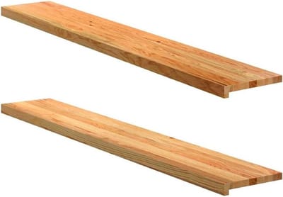 Houten Vensterbanken - Raamplaten - Decoratie Plaatsen - Massief Eikenhout - 160x30x2 cm - Lichtbruin