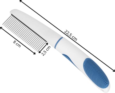 Springos Dierenkam | Hondenborstel | Kattenborstel | Dierenverzorging | 22,5 cm | RVS