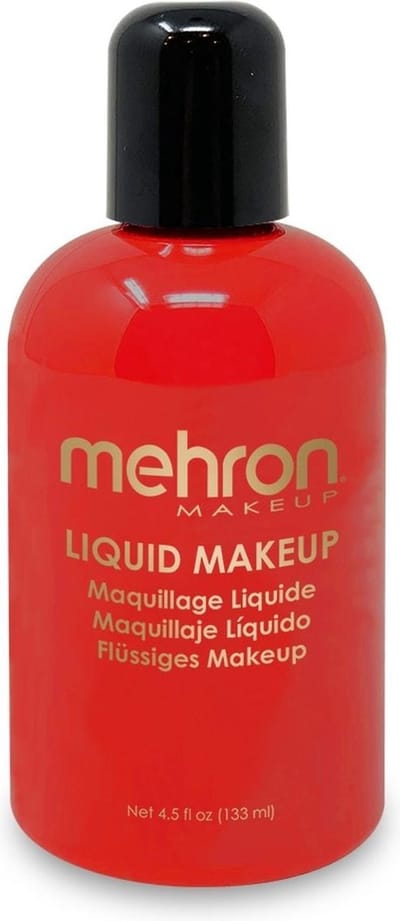 Mehron - Vloeibare Schmink op Waterbasis - Rood - 130 ml