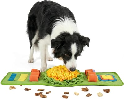 Snuffeltapijt Hond - Hondenspeelgoed Interactief - Mentale Stimulatie - Antislip Wasbaar - 80 x 30 cm - Groen