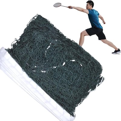 Badmintonnet - Volleybalnet Tennisnet - Sport en Spel - Probleemloze Montage - 76 cm x 61 m - Groen