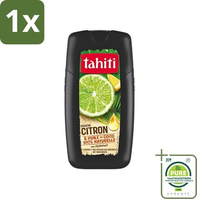 1 x Tahiti - Douchegel - Citroen & Kokosolie - Hydraterend - 250 ml - Douchegel - Citroen - Kokosolie - Hydraterend - Verzorgend