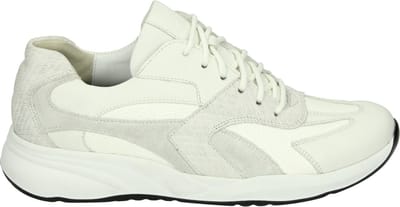 Durea - 6316 G - Lage sneakersDames sneakers - Kleur: Wit/beige - Maat: 37