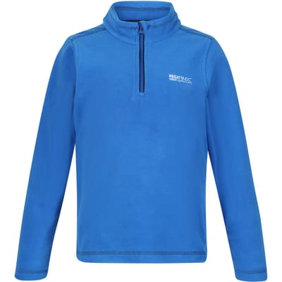 Regatta - Geweldige Outdoors Kinder Hot Shot II Half Zip Fleece Hoodie (Blauw)