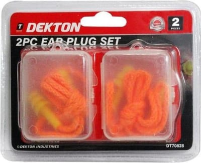 Dekton Oorplug met koord. 29 dB, 2 paar