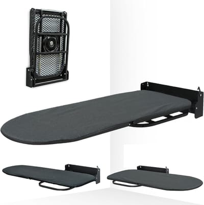 Vouwbare Strijkplank 92 x 32 cm met 180° Rotatie, Ruimtebesparend en Ideaal voor Kleine Huishoudens
