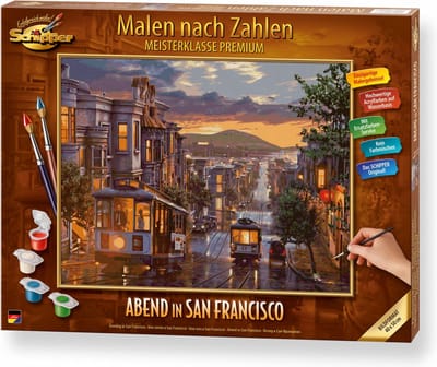 Avond in San Francisco - Schipper 40 x 50 cm