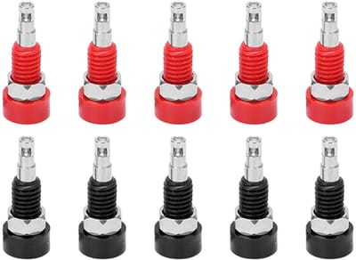 Dailygoody - Banaan Connector - Vrouwelijke Adapter - 10 Stuks - Zwart en Rood - Geschikt voor Elektronische Apparatuur - 2mm - Hoogwaardige Binding Po