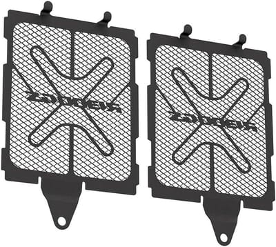Radiator Grille Guard - Beschermhoes Motor - Motor Beschermen - CNC Aluminium - 30 x 21 x 4 cm - Zwart