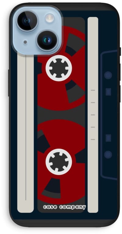 Case Company® - Hoesje geschikt voor iPhone 14 hoesje - Here's your tape - Biologisch Afbreekbaar Telefoonhoesje - Bescherming alle Kanten en Schermrand