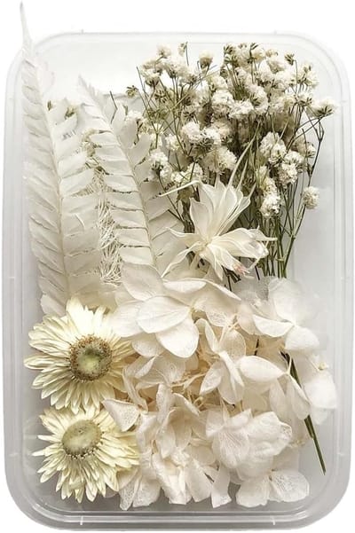 Set Droogbloemen voor Epoxyhars, Kaarsen en Knutselen - Decoratief Boeket voor Ambachten en Scrapbooking
