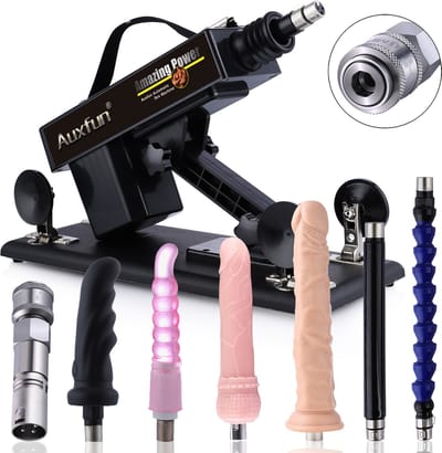 Auxfun® Basic Sexmachine - Pakket Mateo Met Dildo’s en Accessoires