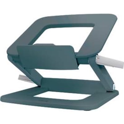 Leitz Ergo laptopstandaard 6424-00-89, voor 1 laptop/Macbook 13-15", ergonomisch, inklapbaar, in hoogte en hoek verstelbaar, PCR, donkergrijs