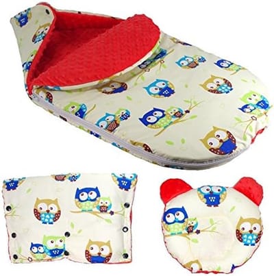 Baby Voetenzak - Wandelwagen Muts - Warmte Buiten - 3-in-1 Ontwerp - Maat M 85cm - Grijs