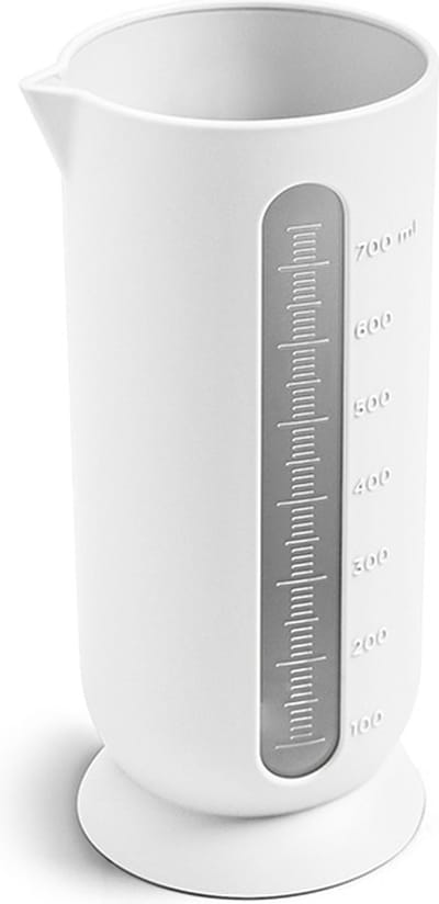 Maatbeker QB - B+ design - 700 ml - Ø 8,7 x H 19 cm - Sneeuw Wit