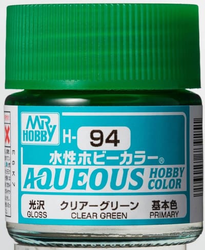 Gunze H-094 - Clear Green - Mr. Hobby Aqueous Modelbouwverf 10ml