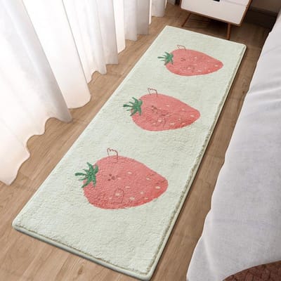 Karton Eend Zacht Slaapkamer Tapijt Schattig Kinderbed Voorlegger Kinderkamer Antislip Baby Speelmatten Vloermat Lang Woonkamer Tapijt 40x100cm