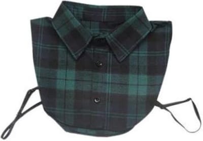 CHPN - Kraagje - Los kraagje - Kraag - Kraag voor onder trui - Blouse kraag - Groen - Geruit - Losse kraag - Accessoire - Kleding accessoire
