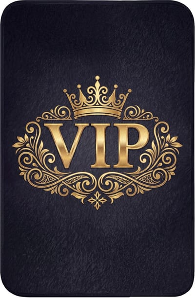 WC mat 40x60 cm - Antislip - VIP - Kroon - Goud - Toiletmat - Vloermat - Douchemat - Toilet tapijt - Toiletmatten
