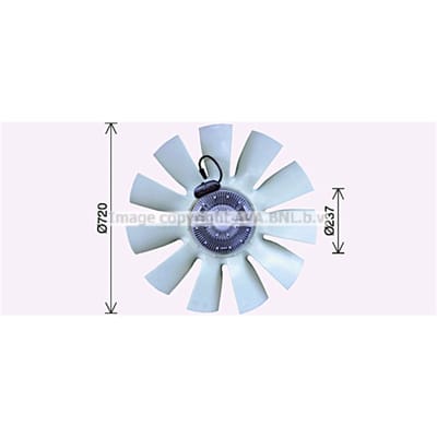 Koelventilatorwiel, motorkoeling HIGHWAY AUTOMOTIVE DFF059