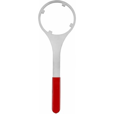 Clé pour Filtre à Eau Robuste en Métal Outil de Plomberie pour Filtres pour Corps de Filtre de 4,8 Pouces de Diamètre Intérieur Poignée Ergonomique et Non