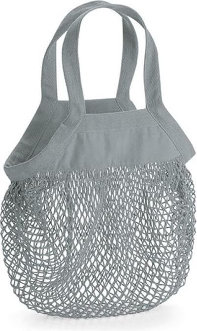 Organic Cotton Mini Mesh Grocery Bag (Grijs)