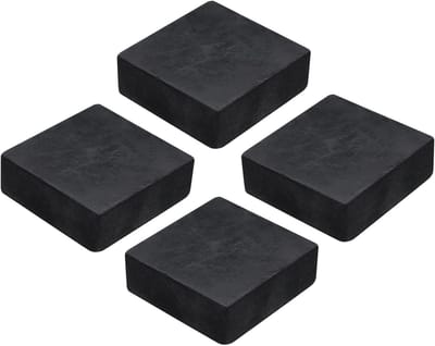 4 stuks antitrillingsmatten van hard rubber, 50 mm vierkante pads voor trillingsisolatie