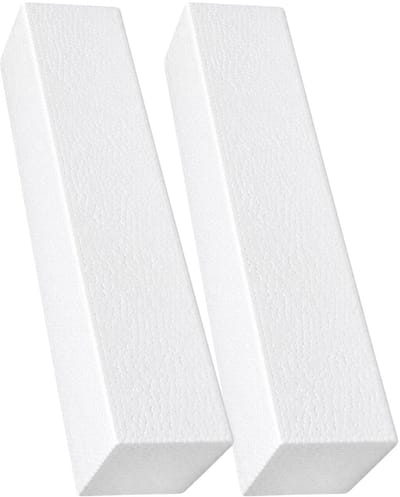 Piepschuim vormen - baksteen - 2x - 30 x 7,5 x 7,5 cm - styropor hobby / DIY vorm - basis knutselfiguren