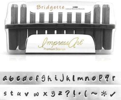 ImpressArt Premium - Bridgette, Slagletters, klein letters, 3 mm