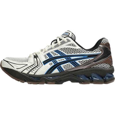 Baskets Unisexes ASICS Gel Kayano 14 Crème Bleu Côte Blanc 1203A740-104 37.5 gray
