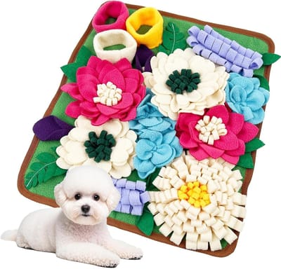 Honden Snuffelmat - Voedermat Hond - Mentale Stimulatie - Opvouwbaar Antislip - 39x34x5 cm - Groen