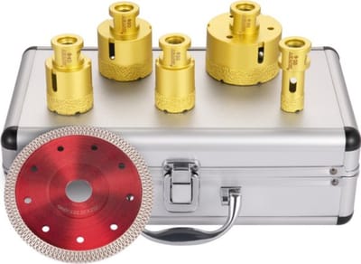 6-delige Diamantboren Set voor Tegels - Inclusief 20/35/40/50/68mm Diamant Boren en 1 Zaagblad