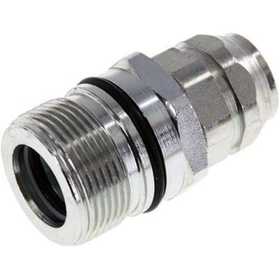 Stalen DN 12.5 Hydraulische Koppeling Snelkoppeling G 3/8 inch Binnendraad ISO 14541 D M36 x 2