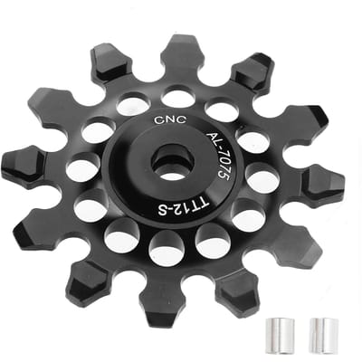 Fiets Achterderailleur Katrol Slijtvast 12T Keramisch Fiets Geleidewiel voor 7-12 Versnellingen Derailleur Black
