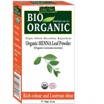 Henna voor haar: rood (100 gr), Biologisch rood hennabladpoeder, Indusvallei 9.171875 black