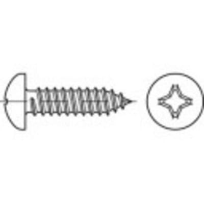 TOOLCRAFT 145022 Lenskop-plaatschroeven 4.8 mm 80 mm Kruiskop Phillips DIN 7981 Staal Galvanisch verzinkt 250 stuk(s)