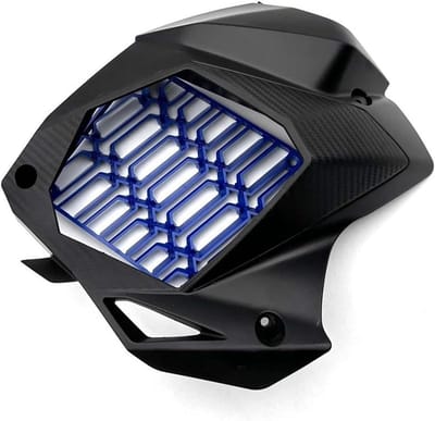 Motorfiets Radiator Grille - Beschermkap Motor - Motor Beschermen - Duurzaam ABS Plastic - Niet gespecificeerd - Zwart Blauw