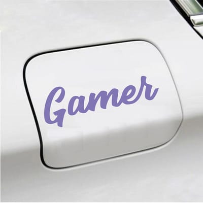 Bumpersticker - Gamer - 6 X 18 - Paars