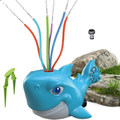Watersproeier Speelgoed - Buitenspeelgoed Tuin - Zomerse Afkoeling - Roterende Spray - 28 x 18 x 17 cm - Multicolor