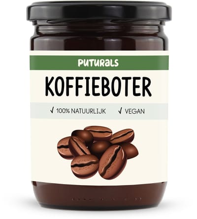 Puturals Coffee Butter 100% Biologisch en Ongeraffineerd - 500ml - Koffieboter is Rijk aan antioxidanten - Coffee Butter Voedt en Hydrateert Huid en Haar