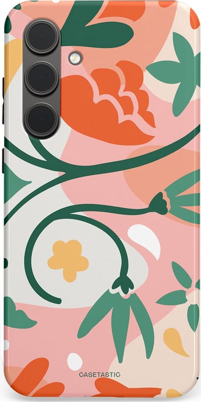 Casetastic Hoesje Geschikt voor Samsung S24 Plus - Stijlvolle Beschermende Duo-layer Case - Bloesem Pastels