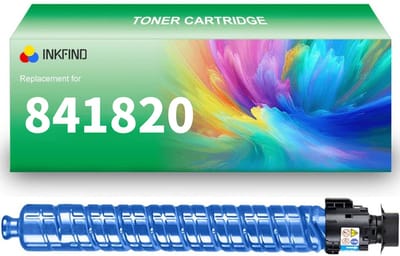 INKFIND 841820 tonercartridge Cyaan compatibel met Ricoh MP C3003 C3004 C3503 C3504 841820 - 1-pack Cyaan