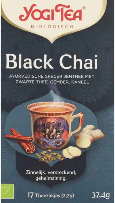 Yogi tea Black Chai Biologisch - 3 x 17 stuks - Voordeelverpakking