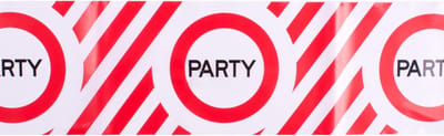 Afzetlint ''Party'' - Verjaardag - 4 het moment! - 10 meter