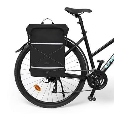 Waterdichte Fietstas 34L - 3-in-1 Drybag, Rugzak en Bagagedragertas