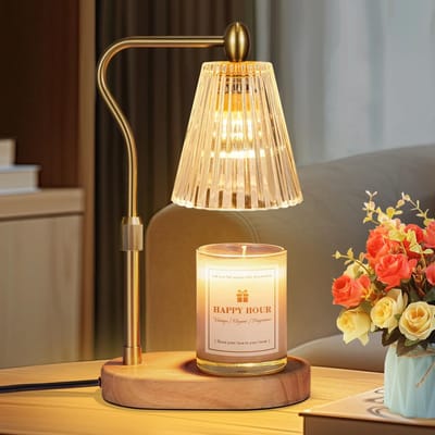 Kaarswarmer Lamp met Timer en Verstelbare Hoogte - Elektrische Waxwarmer voor Geurkaarsen
