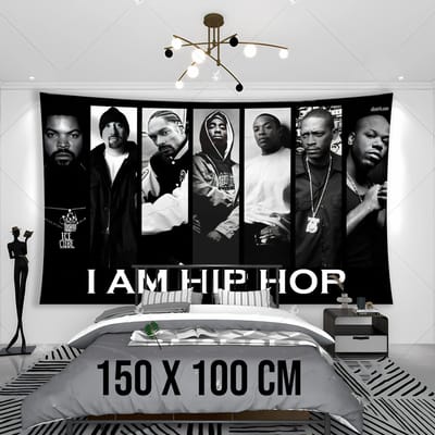 Allernieuwste.nl® Wandkleed I Am HipHop - Kunstzinnige Sfeer - 150 x 100 cm