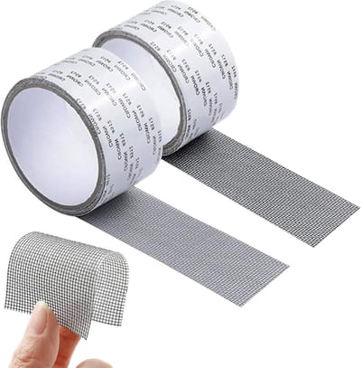 Sterke Reparatietape voor Raamhorren, 2 Rollen 5 cm x 2 m - Ideaal voor Gaten en Scheuren in Insectenhorren en Ramen